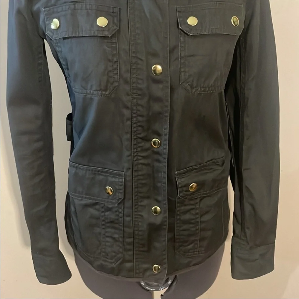 J. Crew Olive Green Boyfriend Relaxed Fit Field Jacket Size XS - Picture 7 of 16